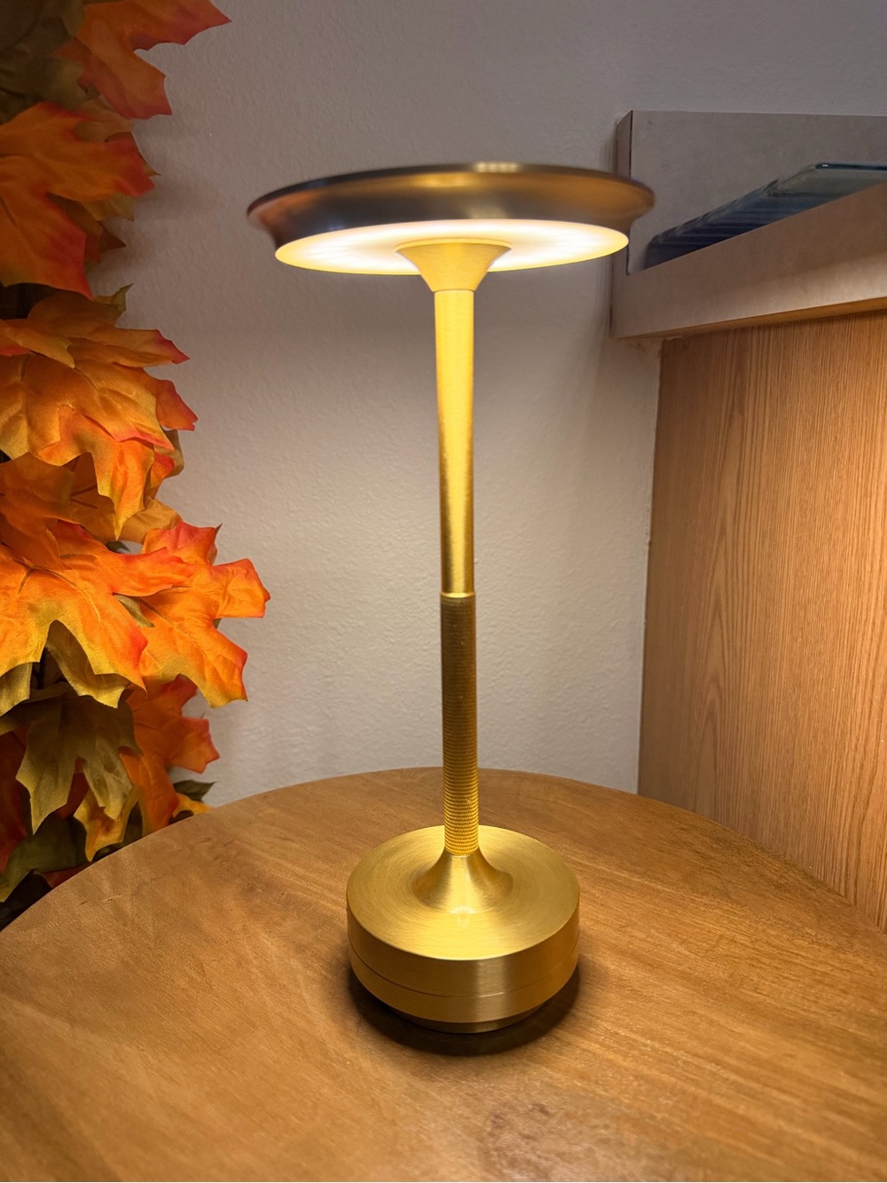 New Brass LED Touch Table Lamp - Gold Finish See videos
